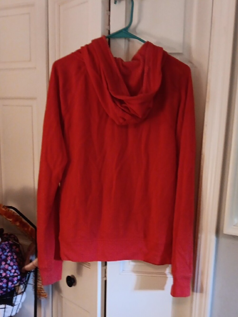 PINK Victoria's Secret Pink And White Cozy Fleece Hoodie - Picture 3 of 4